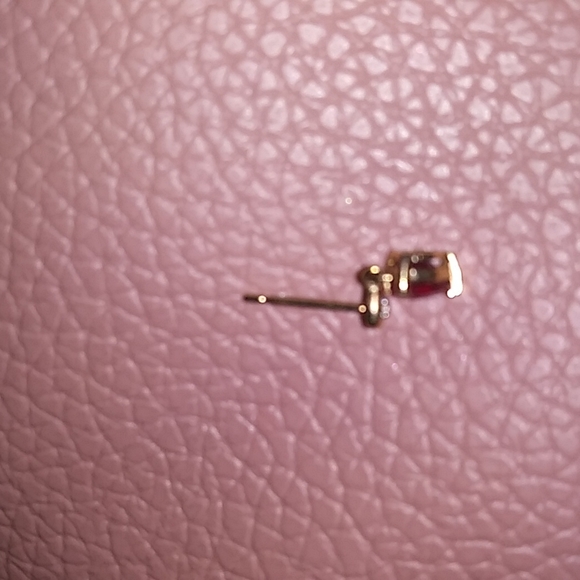 10K ruby earrings - Picture 5 of 6